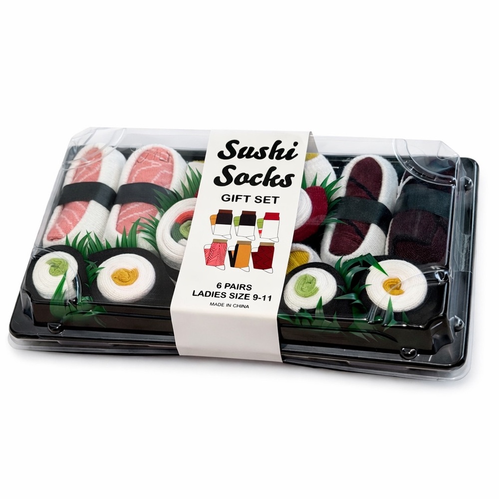 NWT Ladies Sushi Socks Gift Set